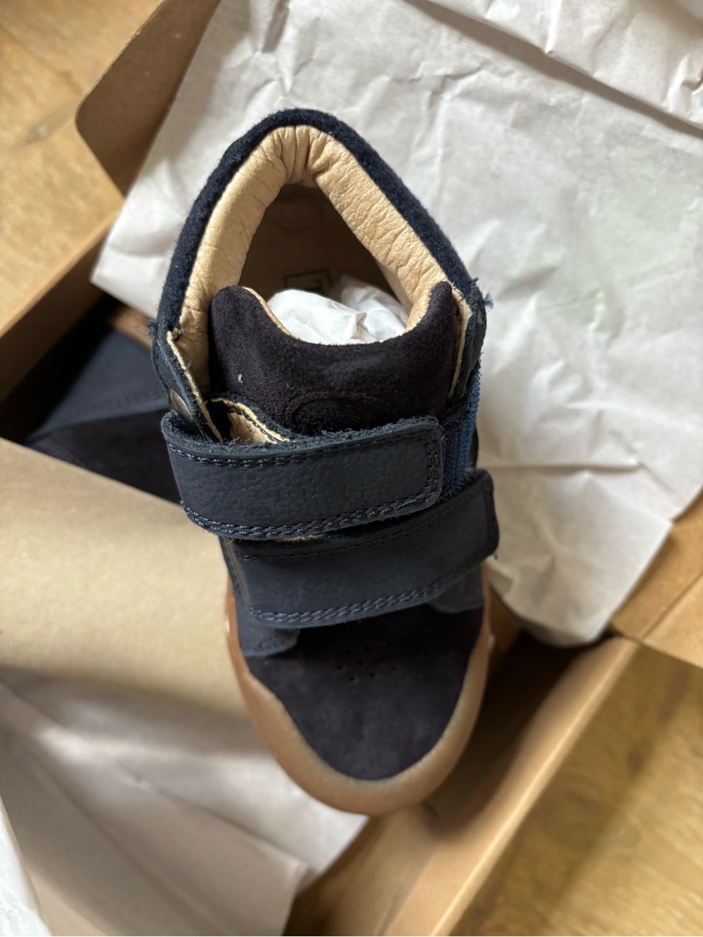 Pom D’Api boy Navy Suede Hook-and-Loop Sneakers ten win v2 26